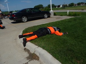 Don R. after running 80 mph.