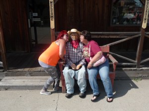 Rose and Michele with Uncle Ezke